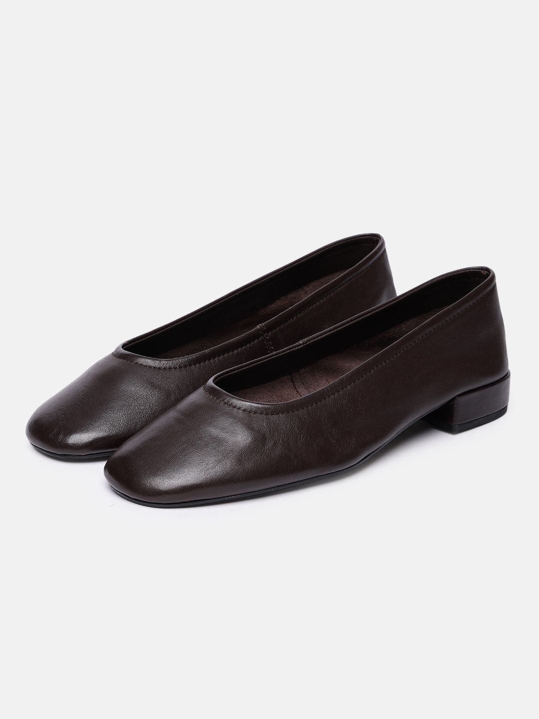 MANGO Women Leather Block Mules-image-1