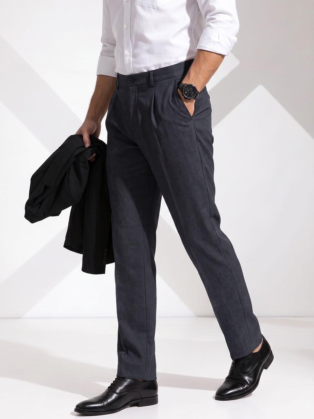 INVICTUS Men Pleated Formal Trouser-picture-29