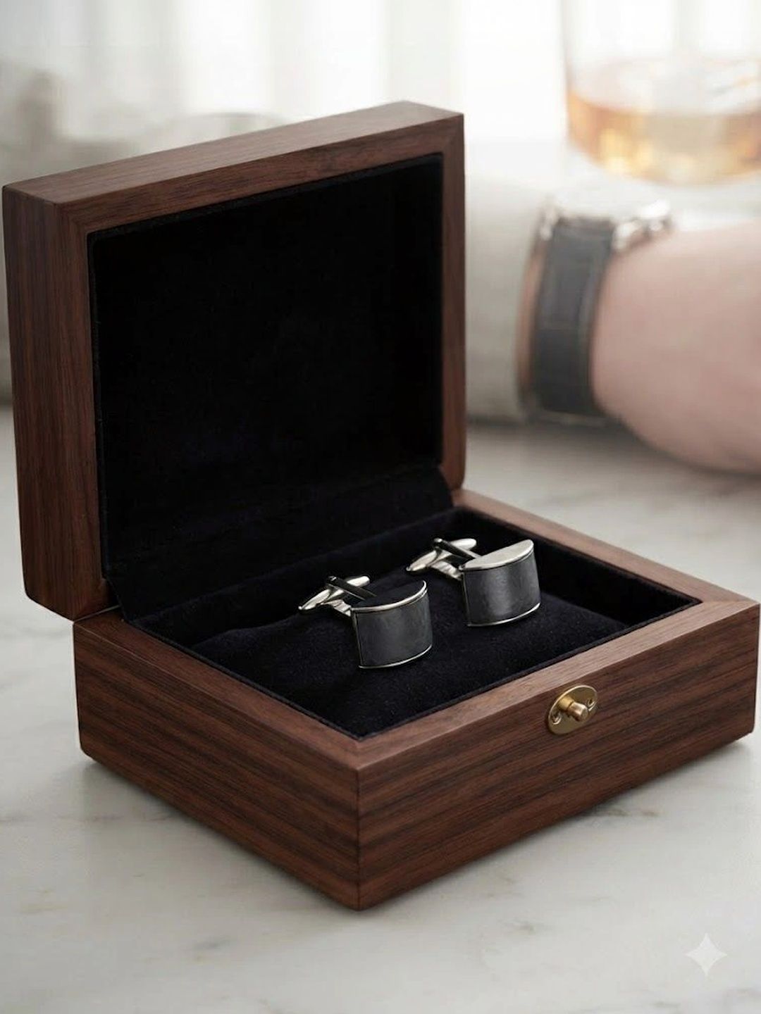 Premsons Men Set Of 2 Rectangular Cufflink-picture-24