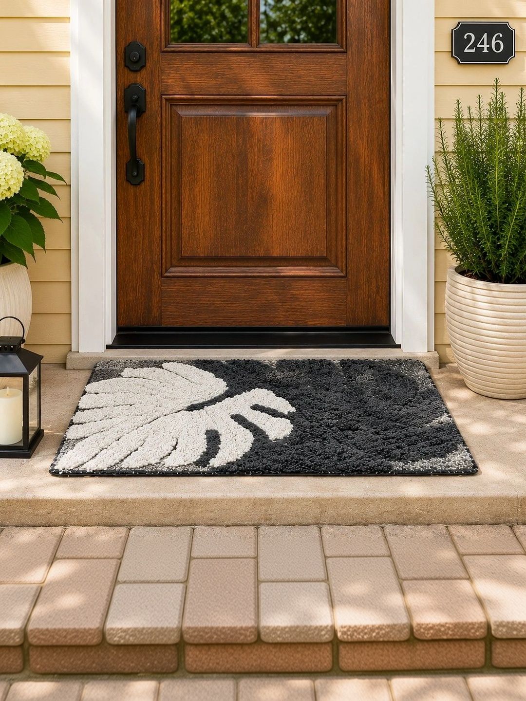 DAMAC Grey & Black Super Soft Anti-Skid Doormats-image-34