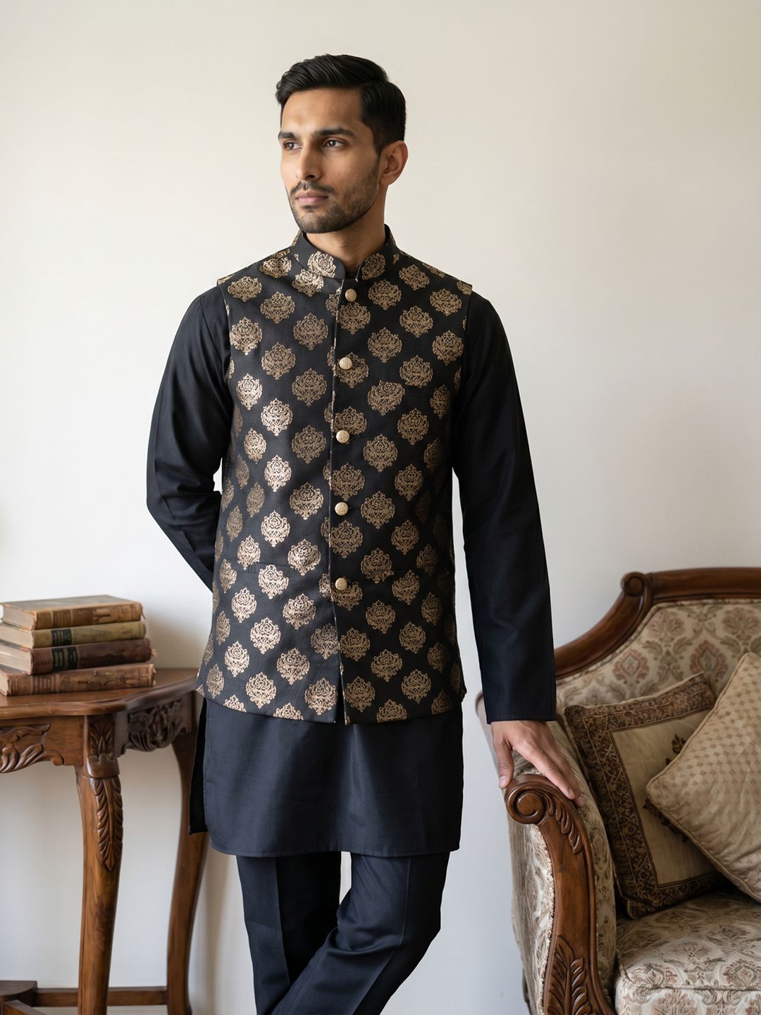 Jompers Men Regular Kurta with Trousers-picture-16