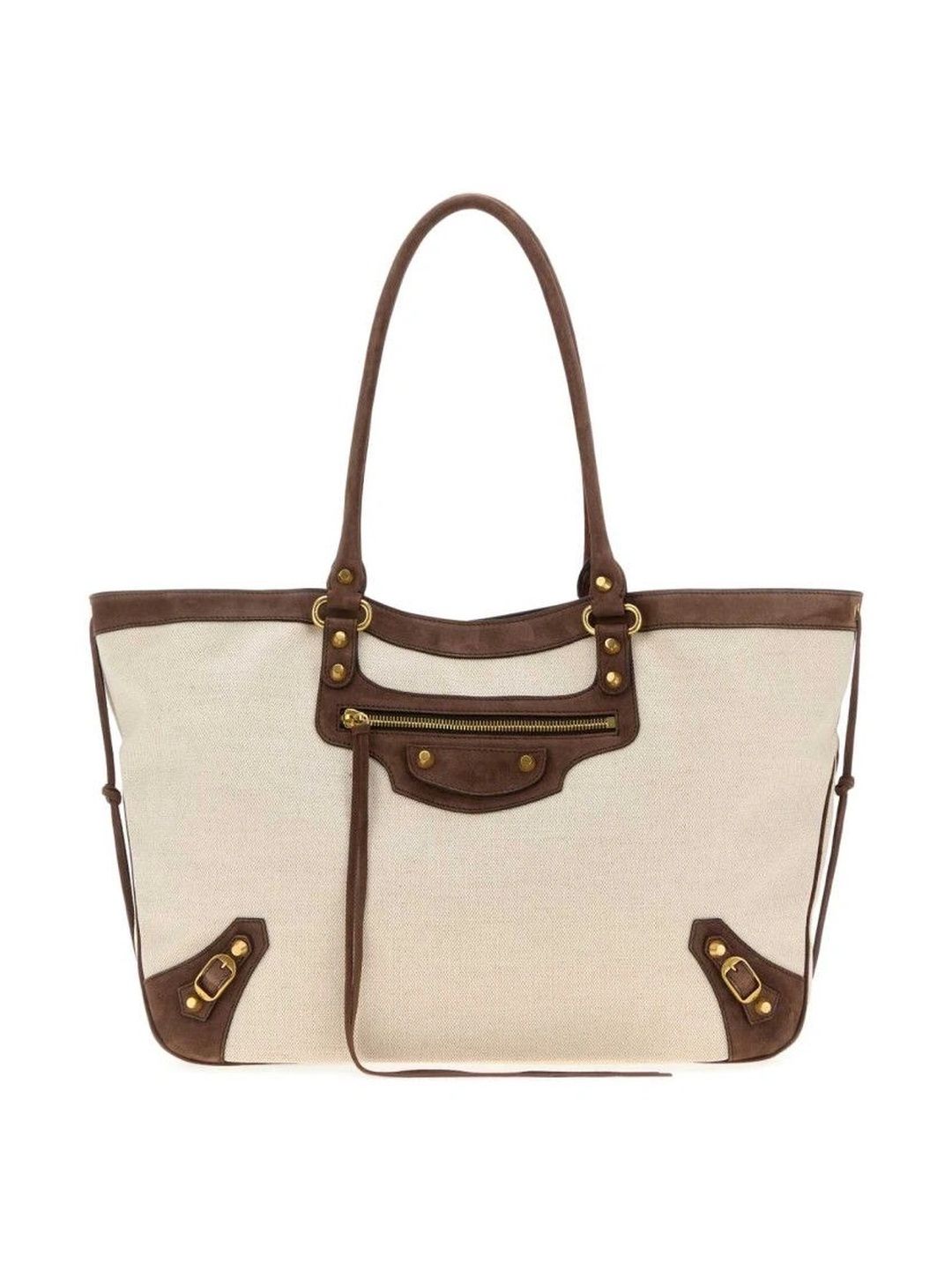 Balenciaga Textured Linen Structured Tote Handbag-picture-17