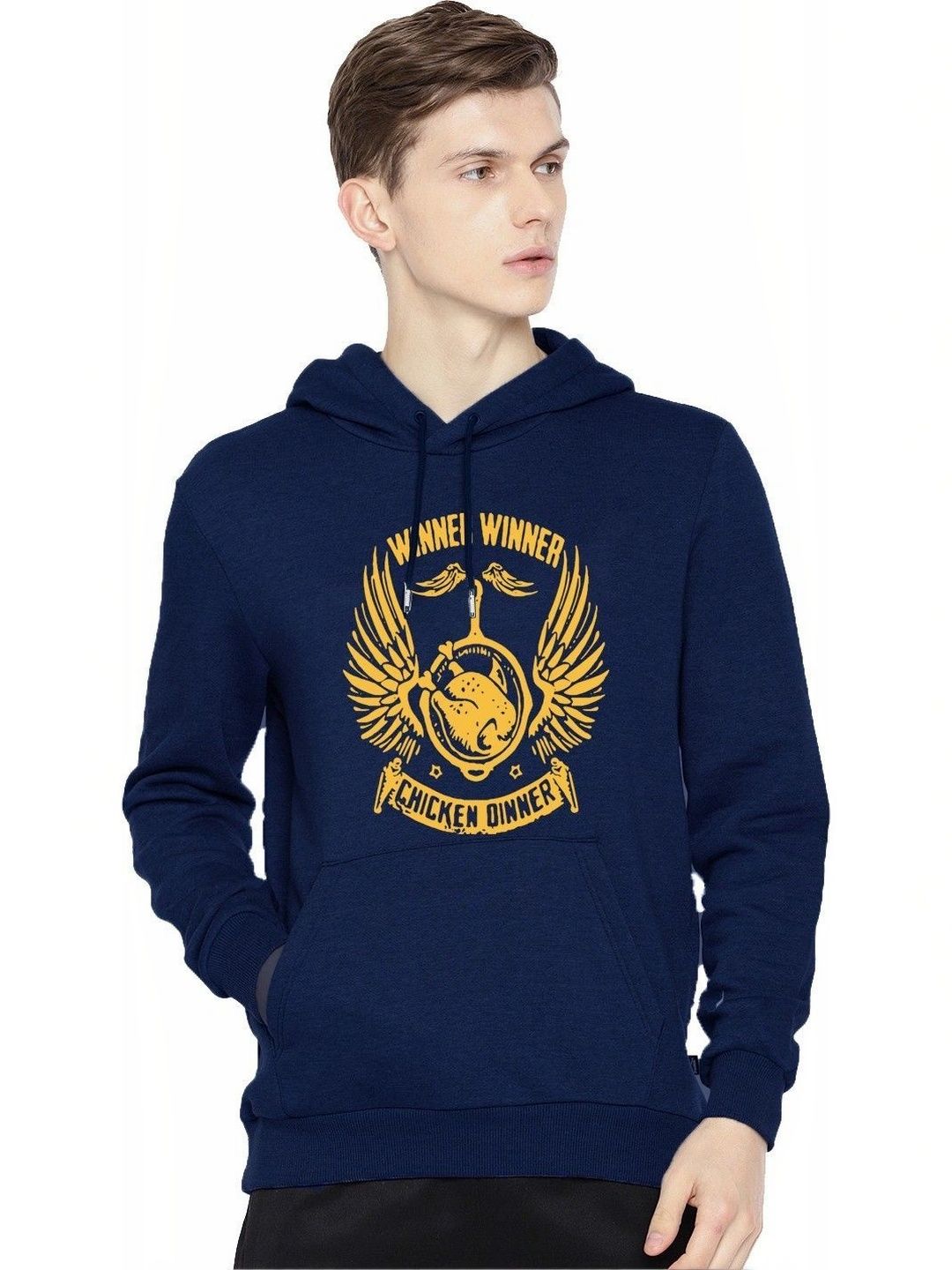 BRIEF CHICKADE Men Printed Hooded Cotton Sweatshirt-picture-29