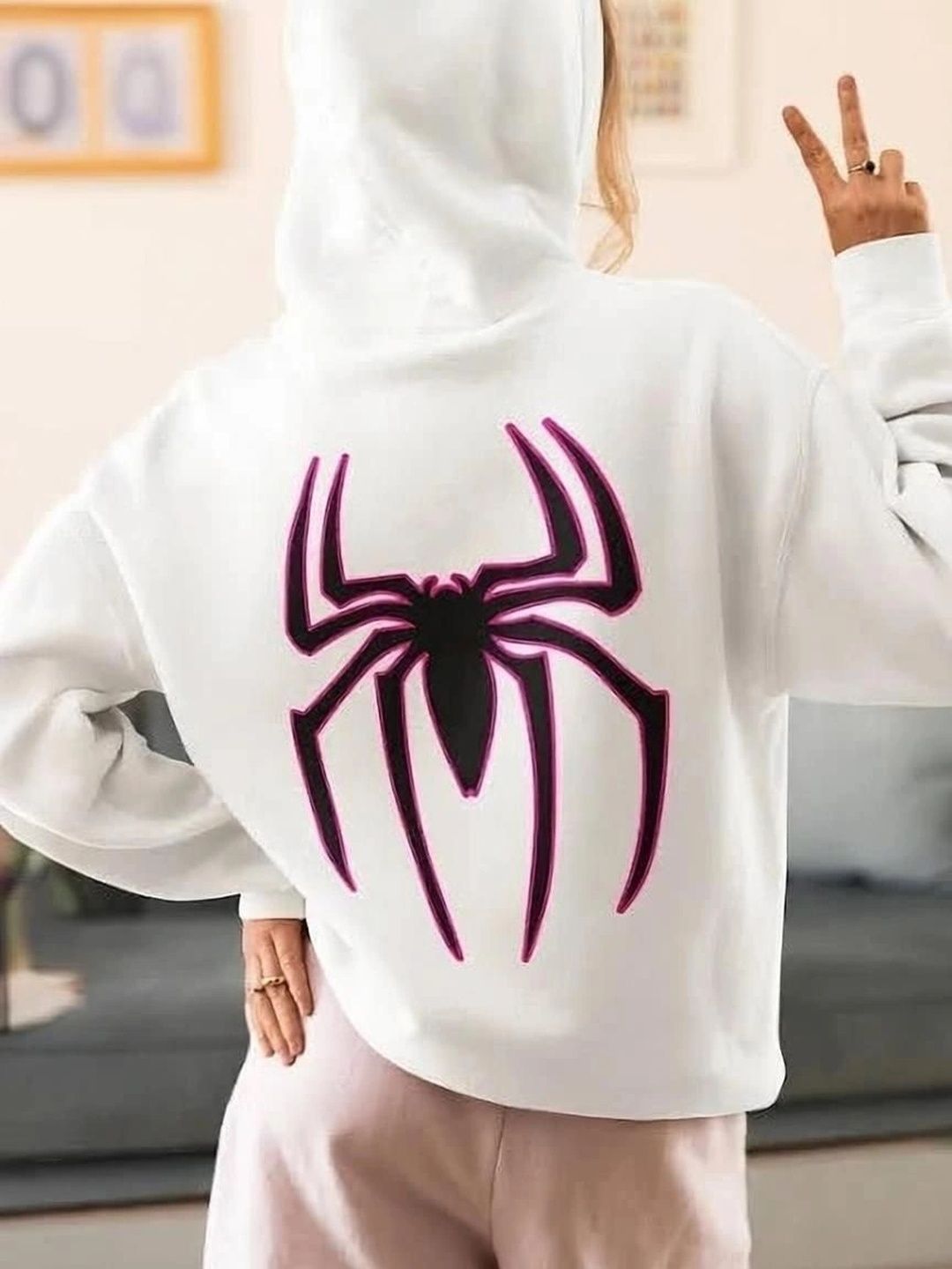 BRIEF CHICKADE Women Graphic Printed Hooded Sweatshirt-picture-11