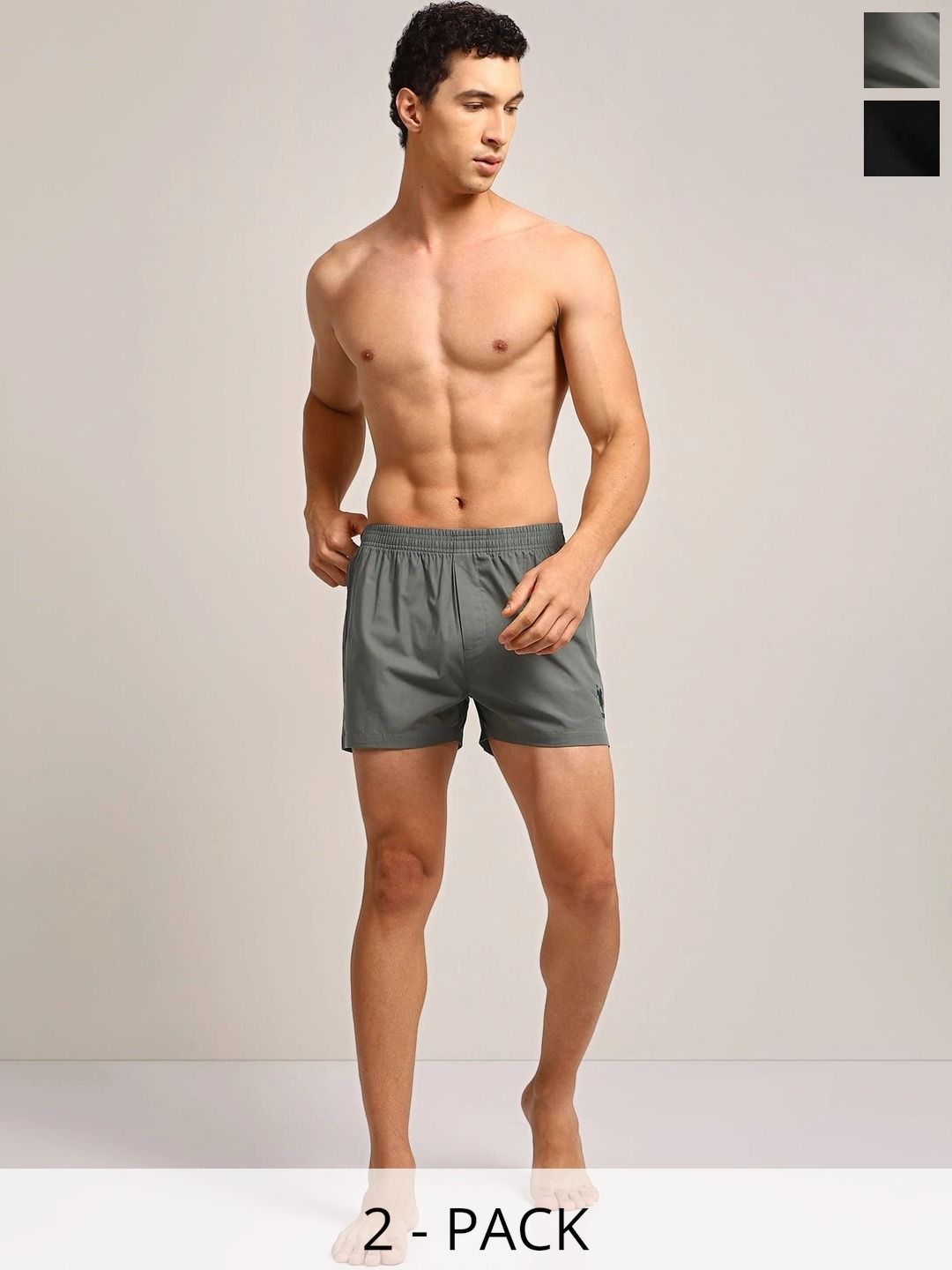 U.S. Polo Assn. Pack Of 2 Pure Cotton Boxers-picture-27