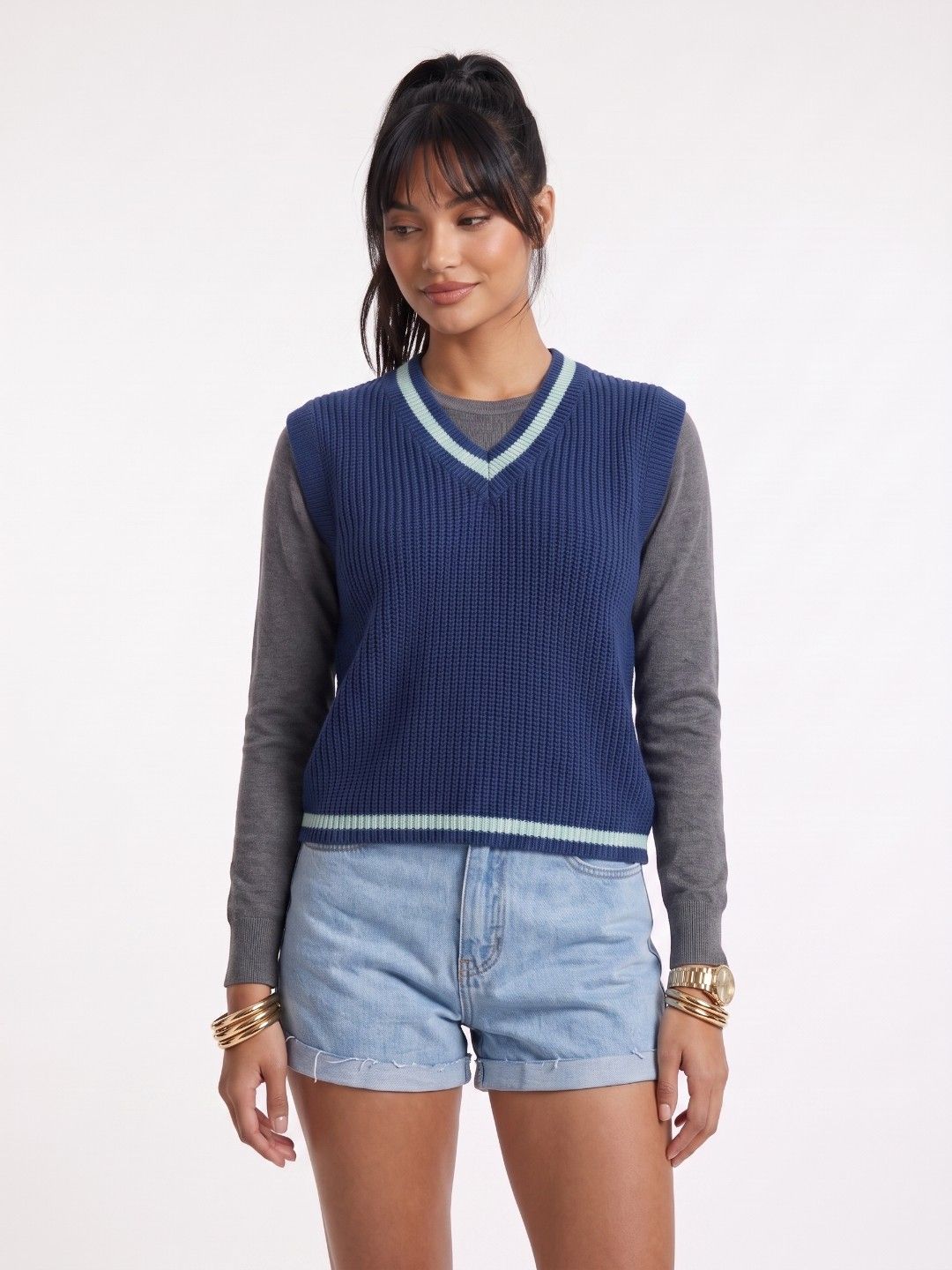 glitchez Ribbed Knitted Pullover-picture-29