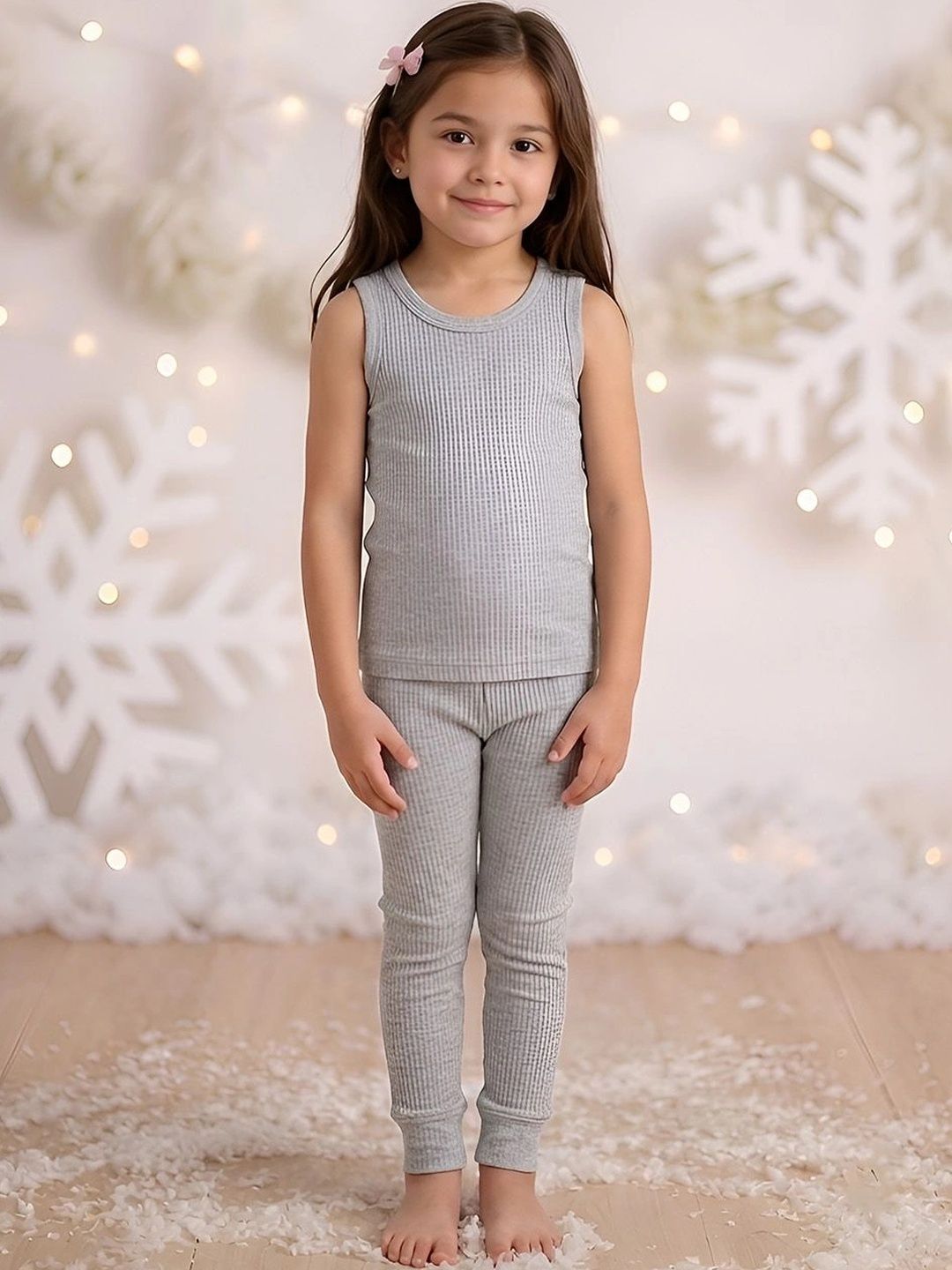 Kanvin Girls Cotton Round Neck Thermal Set-picture-22