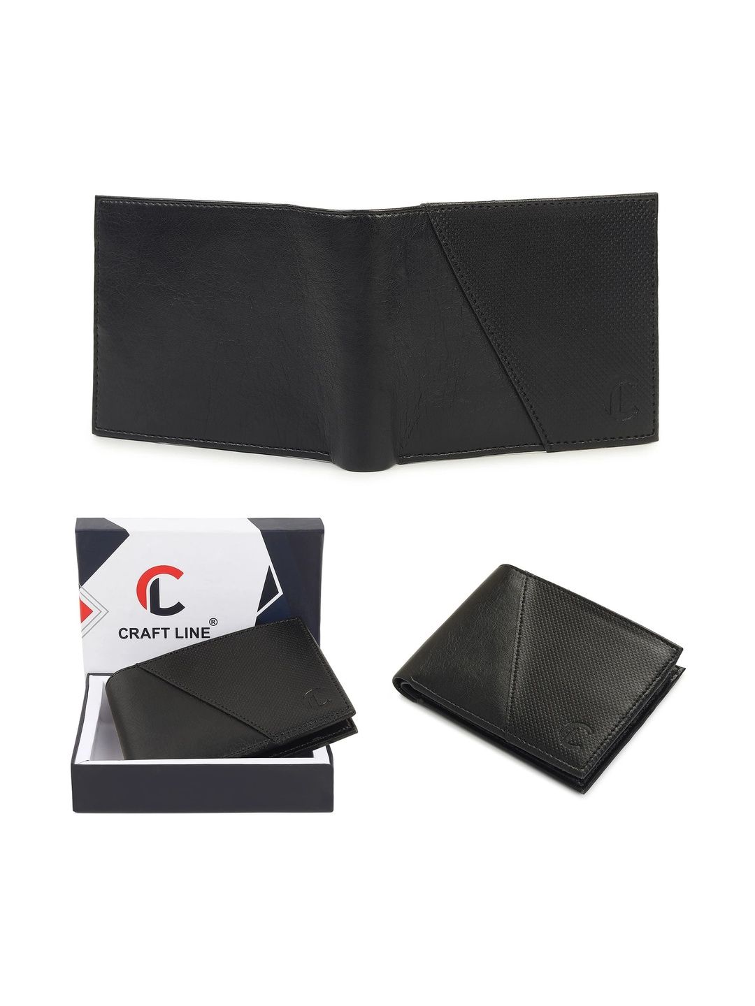 CRAFT LINE Men Textured PU Two Fold Wallet-picture-37