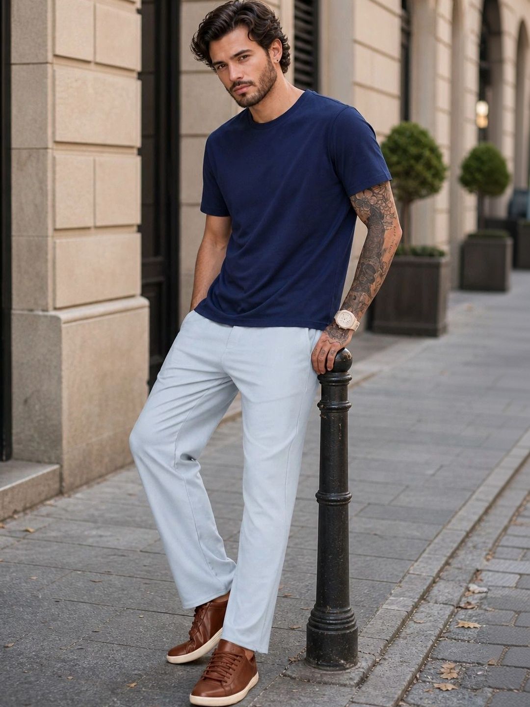 R.Code by The Roadster Life Co. Men Regular Fit Training Track Pants-picture-11