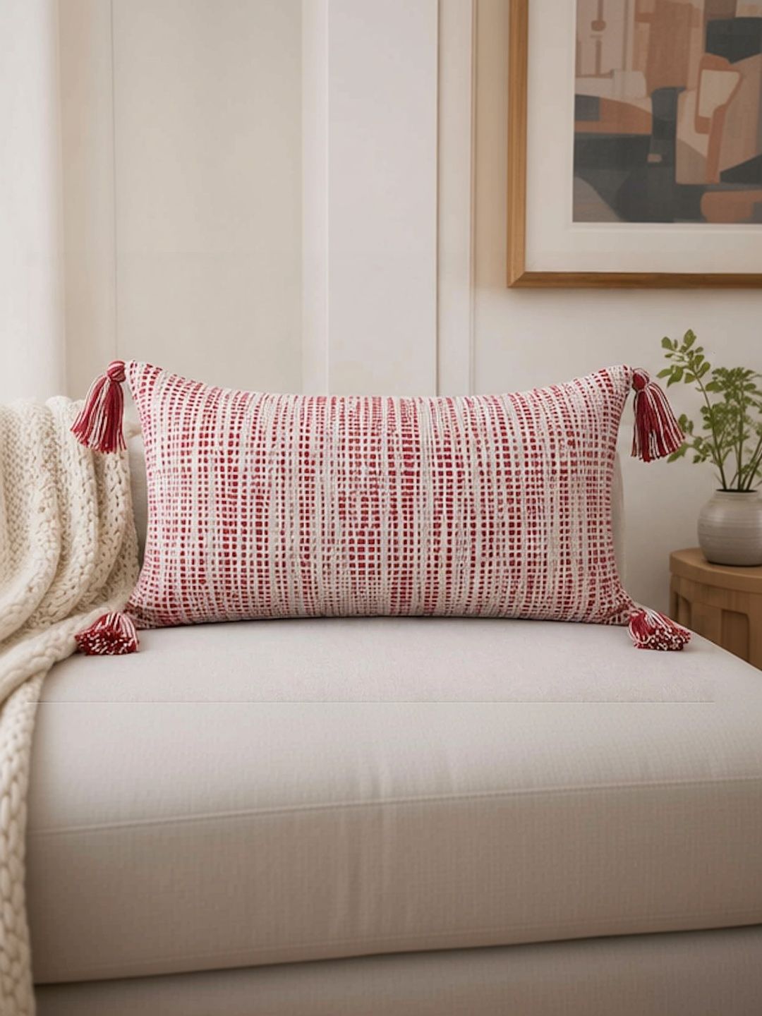 GURMISHEE Red Rectangle Cushion Covers-image-42
