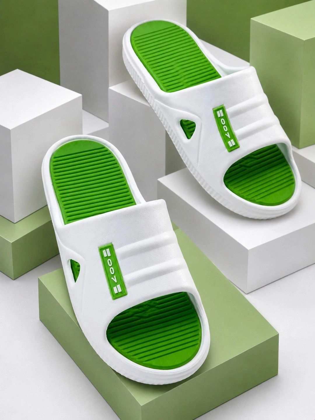 SZN Men Colourblocked Sliders-picture-42
