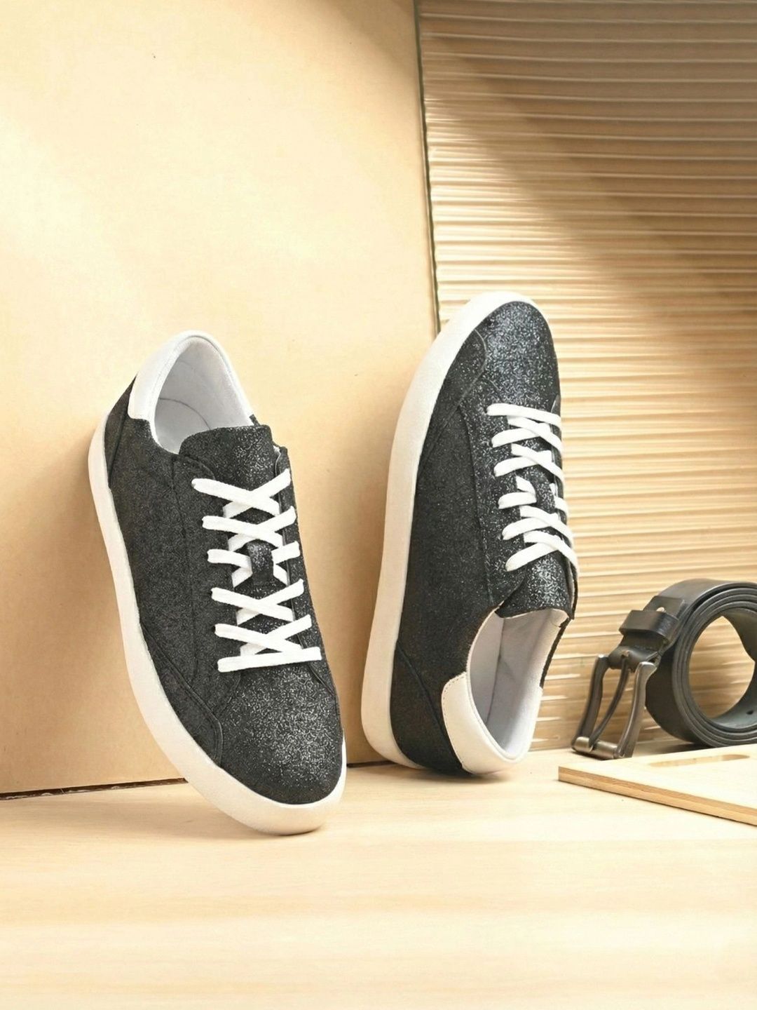 Mast & Harbour Women Textured Leather Sneakers-picture-39