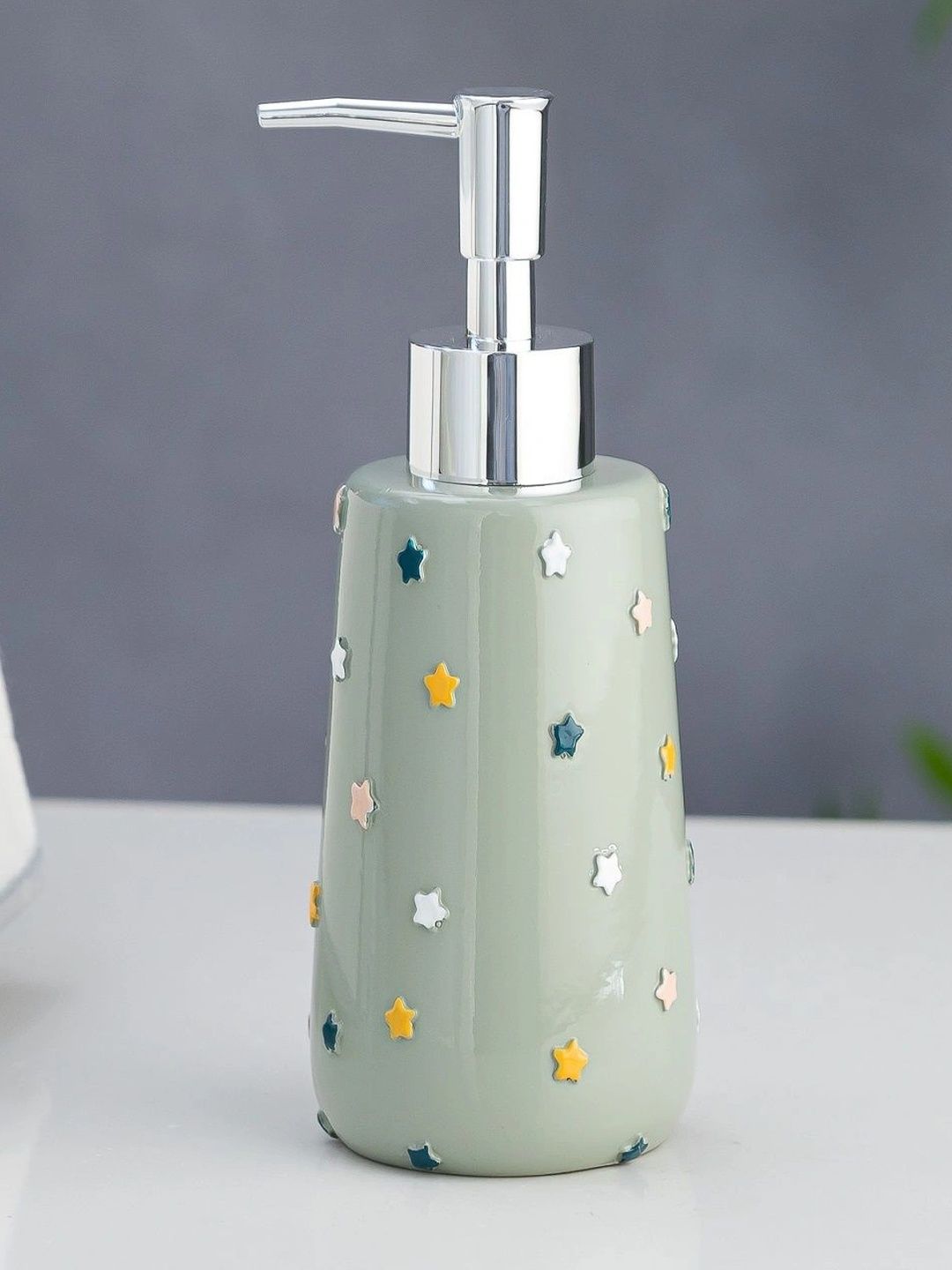 Pano Green Geometric Polyresin Soap Dispenser-picture-37
