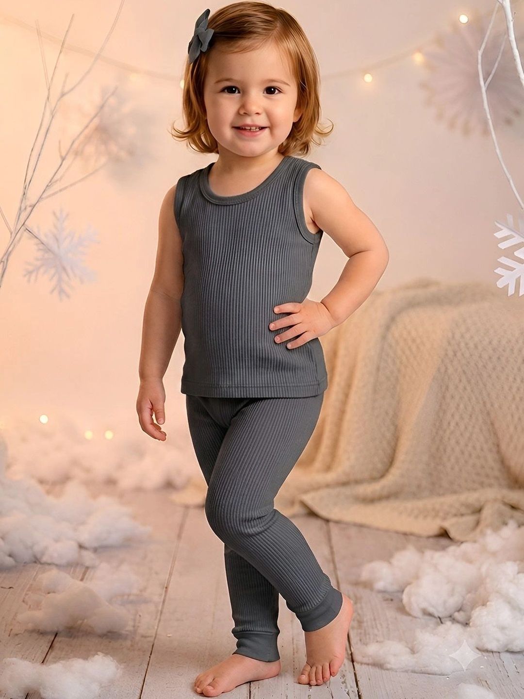 Kanvin Girls Cotton Round Neck Thermal Set-picture-37