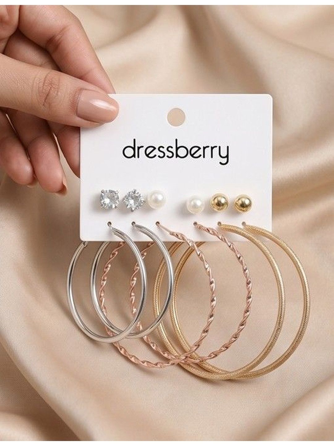 DressBerry Circular Hoop Earrings-picture-46