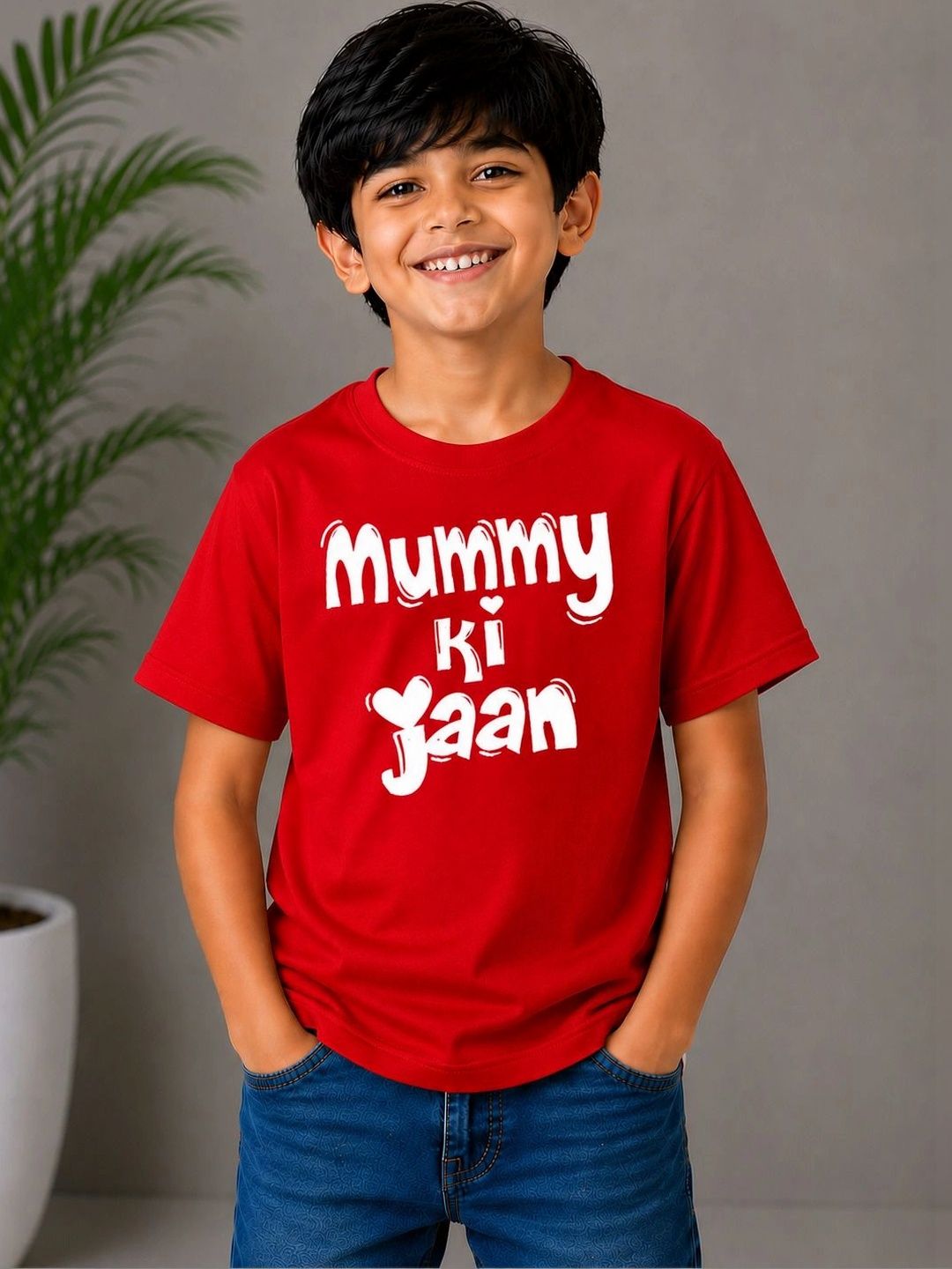 YK Kids Typography Cotton Printed T-shirt-picture-18