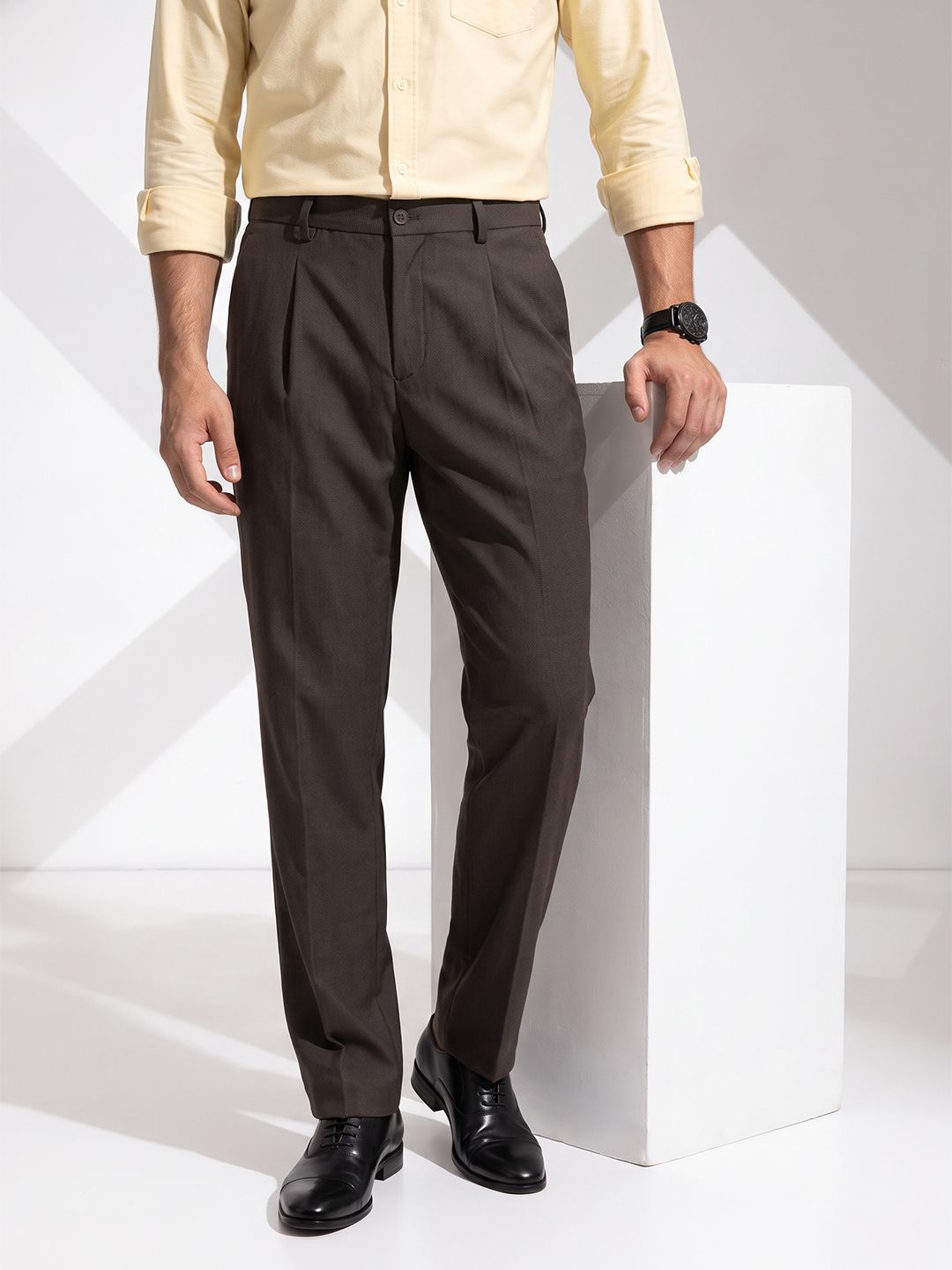 INVICTUS Men Pleated Formal Trouser-picture-32