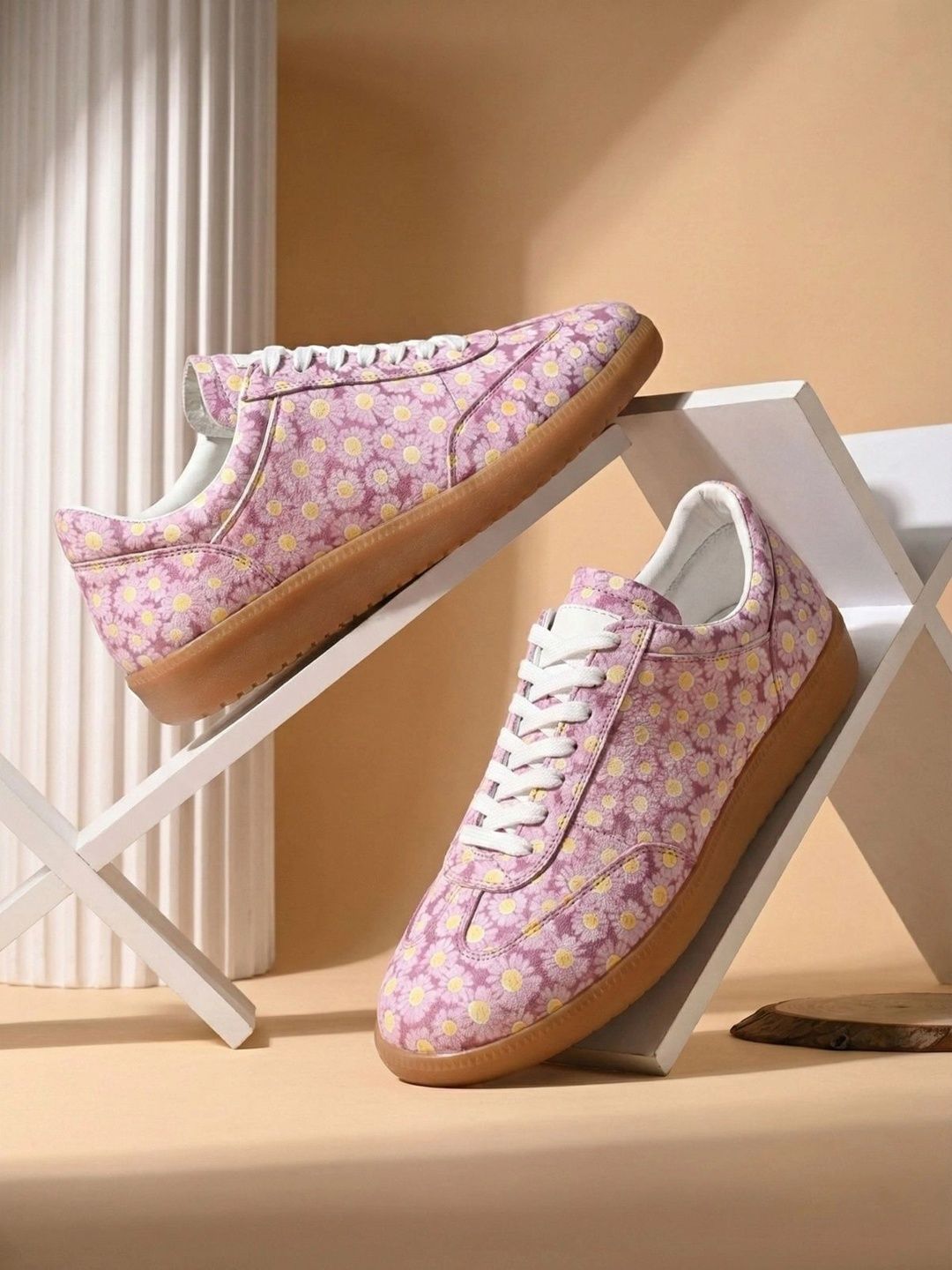 Mast & Harbour Women Printed Leather Sneakers-picture-41