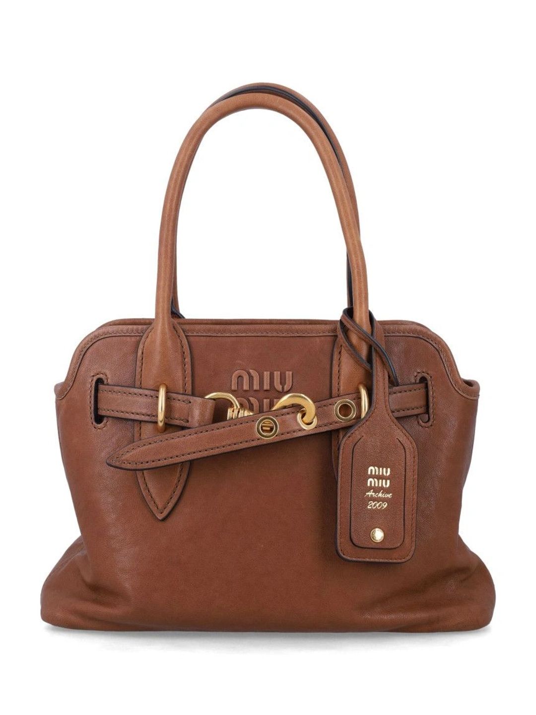 Miu Miu Leather Structured Handheld Bag-picture-18
