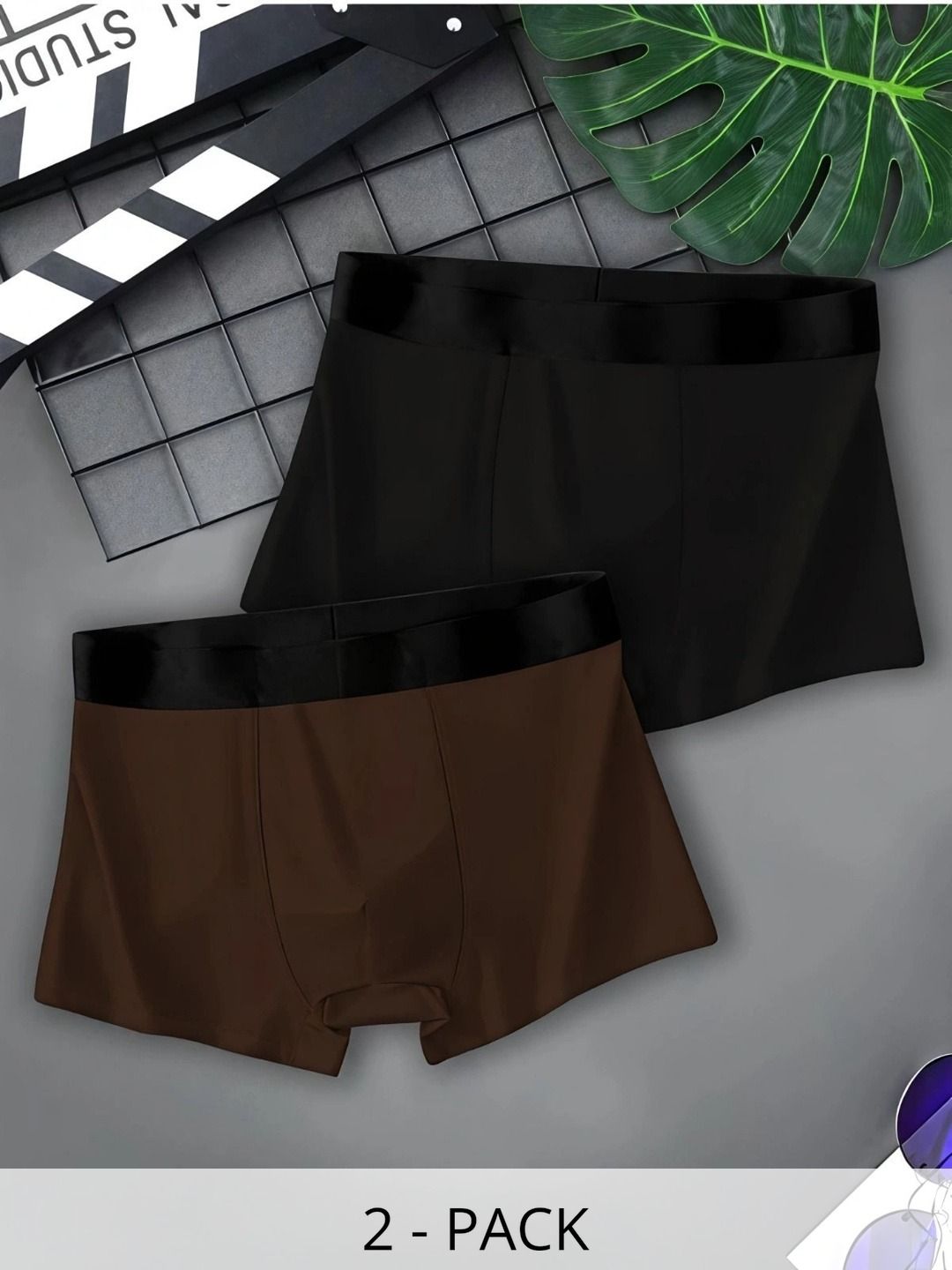 JISHVA Pack of 2 Solid Trunks-picture-22