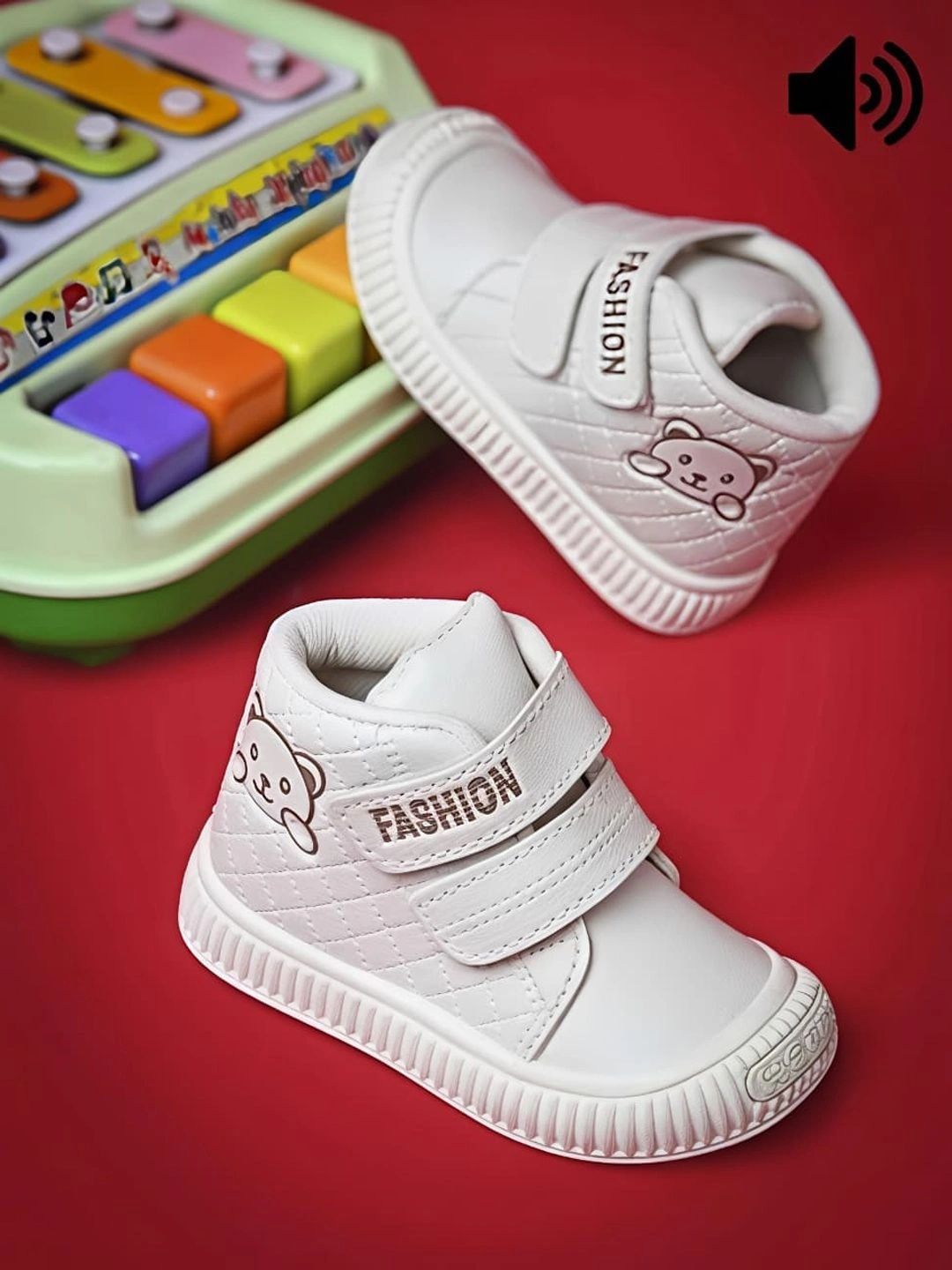 Crazyly Unisex Kids Textured Sneakers-picture-33