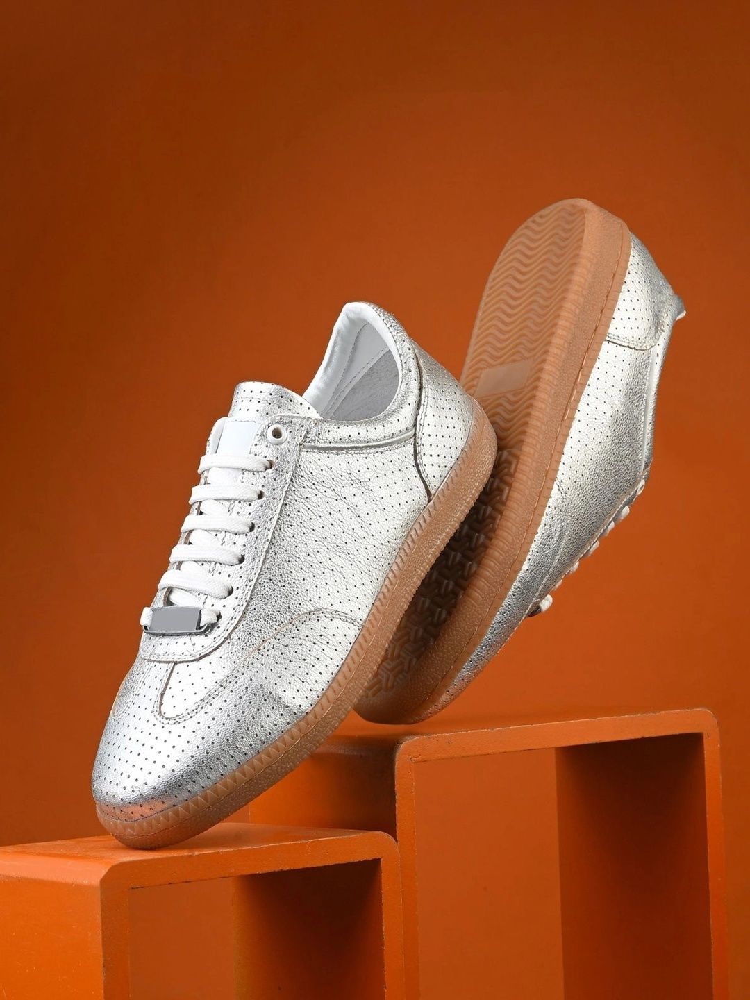 Mast & Harbour Women Perforations Leather Sneakers-image-38