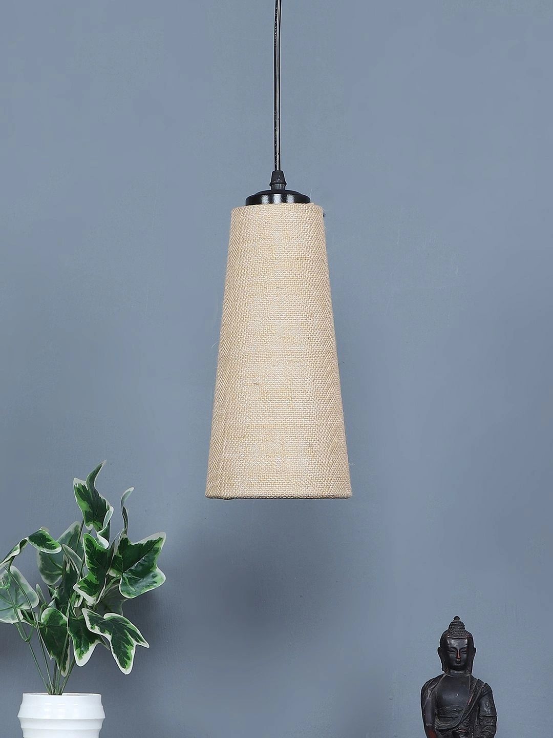 Myntra Elegant Homes Beige Textured Ceiling Lamp-picture-58