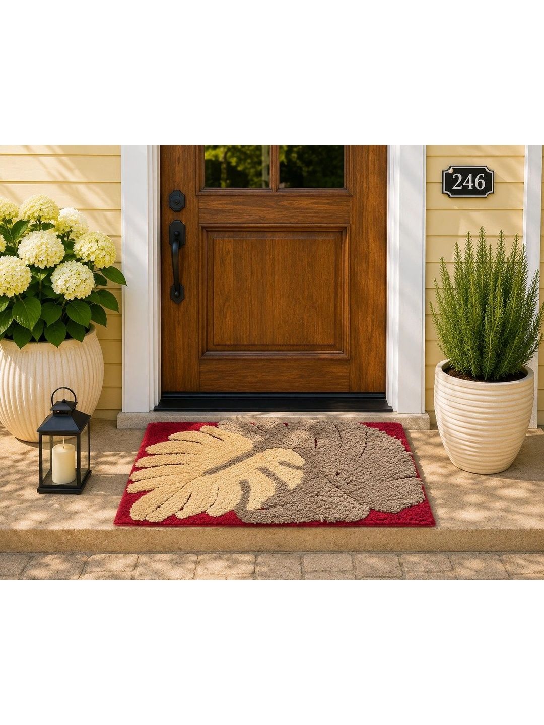 DAMAC Brown & Beige Super Soft Anti-Skid Doormats-picture-58