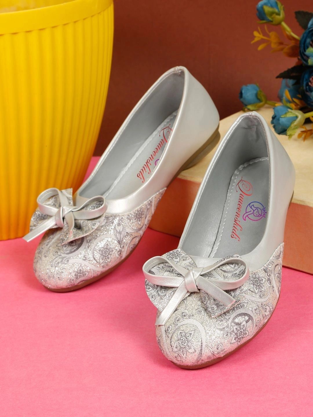 Quueenskids Girls Printed Round Toe Slip-On Ballerinas-picture-22