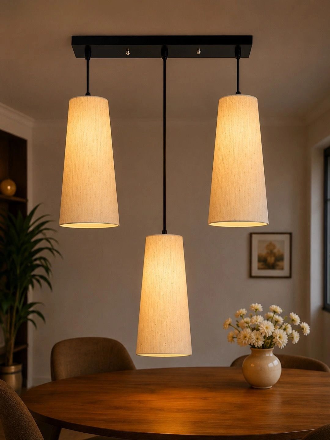 Myntra Elegant Homes Off White Textured Contemporary Ceiling Lamp-picture-32