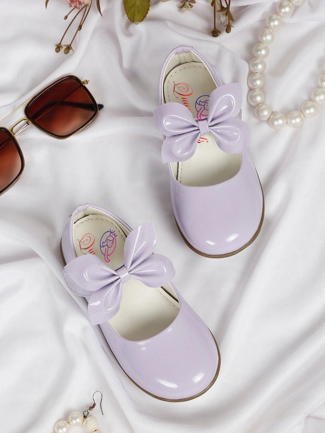 Quueenskids Girls Round Toe Slip-On Ballerinas-picture-51