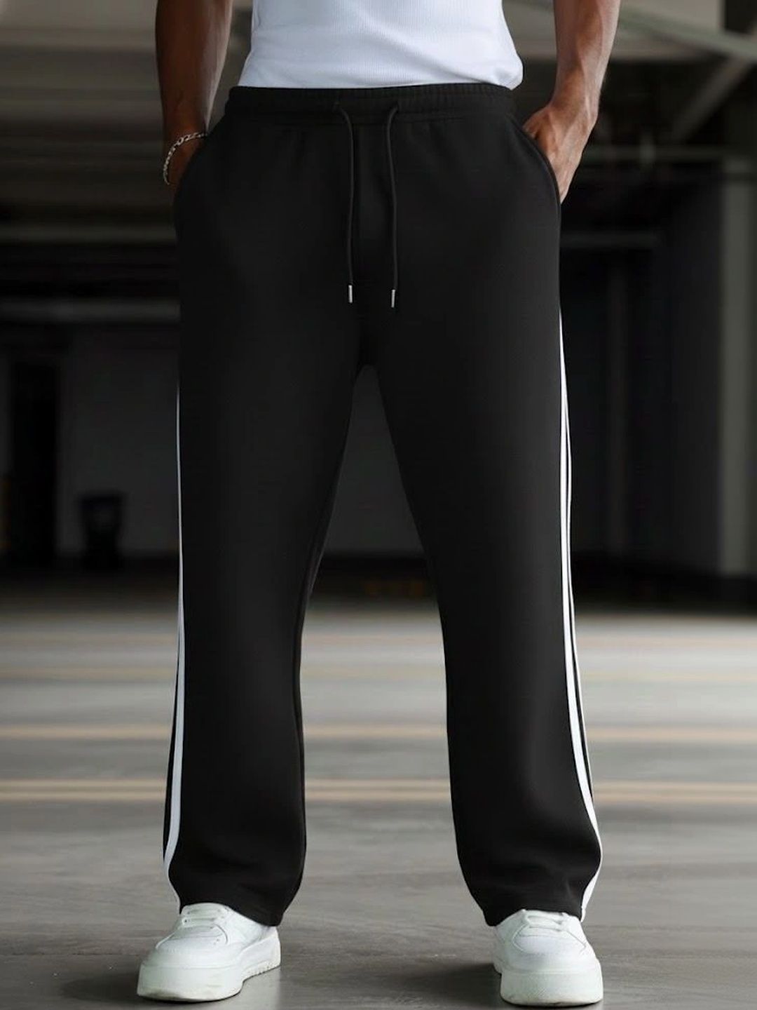 Daphne Maurier Men Striped Regular Fit Training Track Pants-picture-48