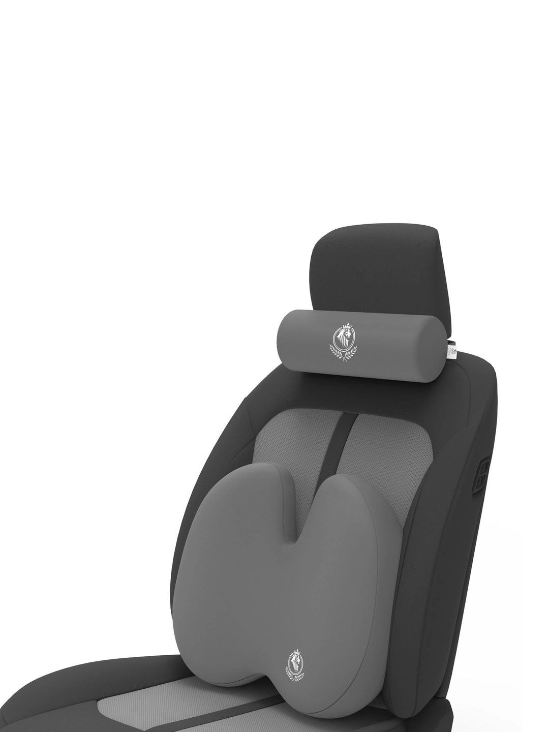 MRRON 2Pcs Grey Car Seat Cushions-picture-12