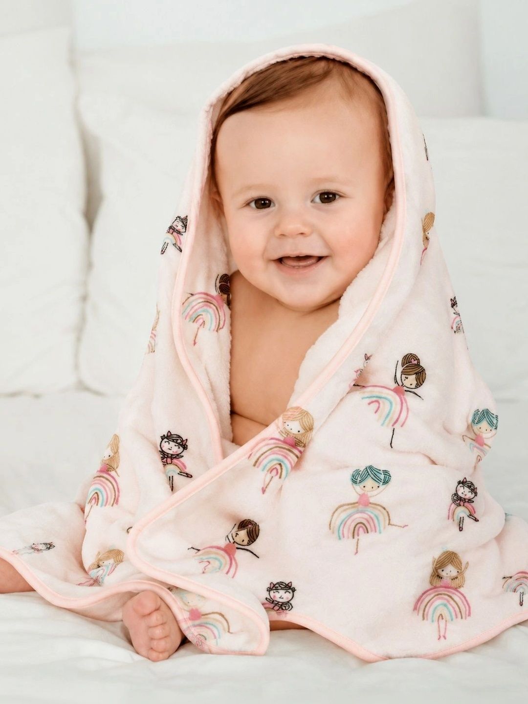 Thelittlebunny Orange 1 Printed Terry Cotton 300 GSM Bath Towel-picture-53