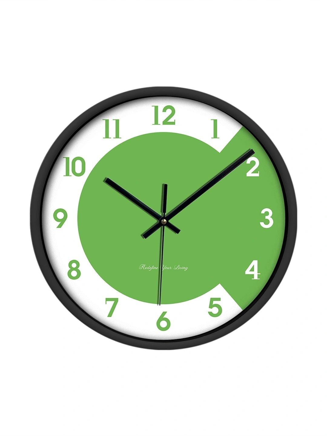Wonder Home Walls Green & White Contemporary Wall Clock-picture-19