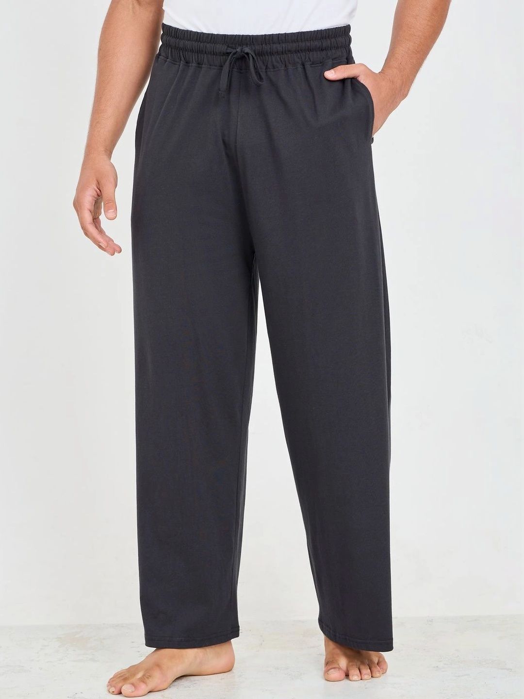 Styli Men Wide Leg Cotton Lounge Pants-picture-21