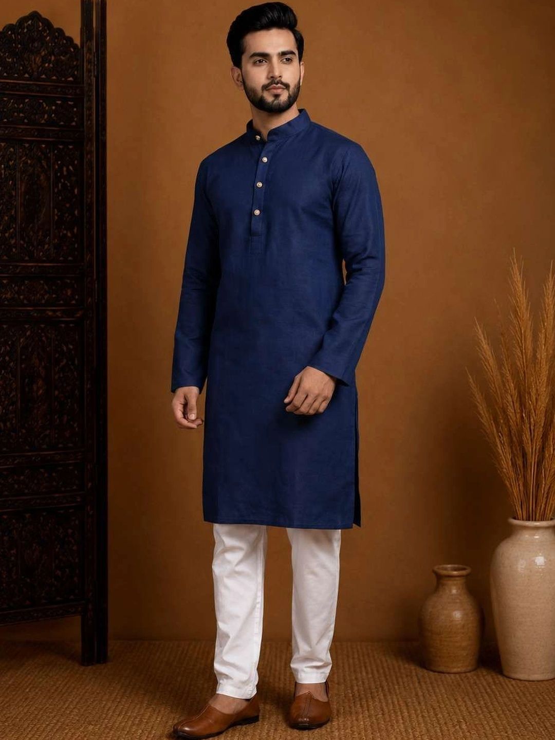 House of Pataudi Men Kurta-picture-32