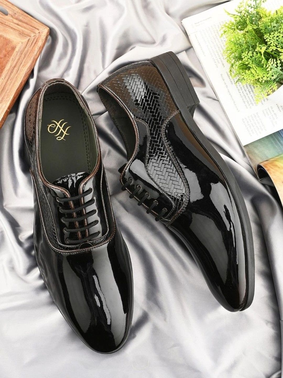 House of Pataudi Men Pointed Toe Lace-Ups Derbys Formal Shoes-image-27