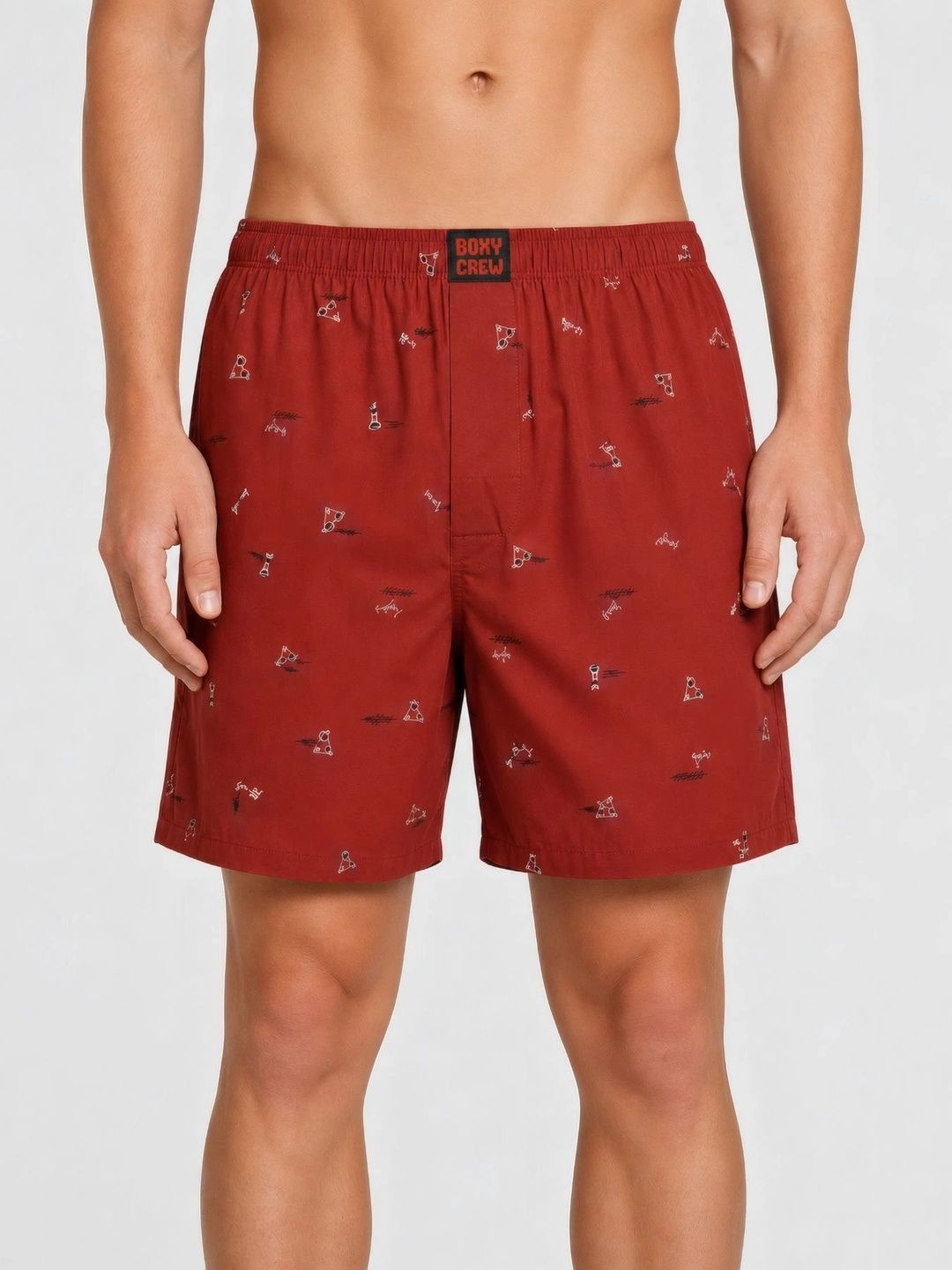 Boxy Crew Printed Pure Cotton Boxers-image-49