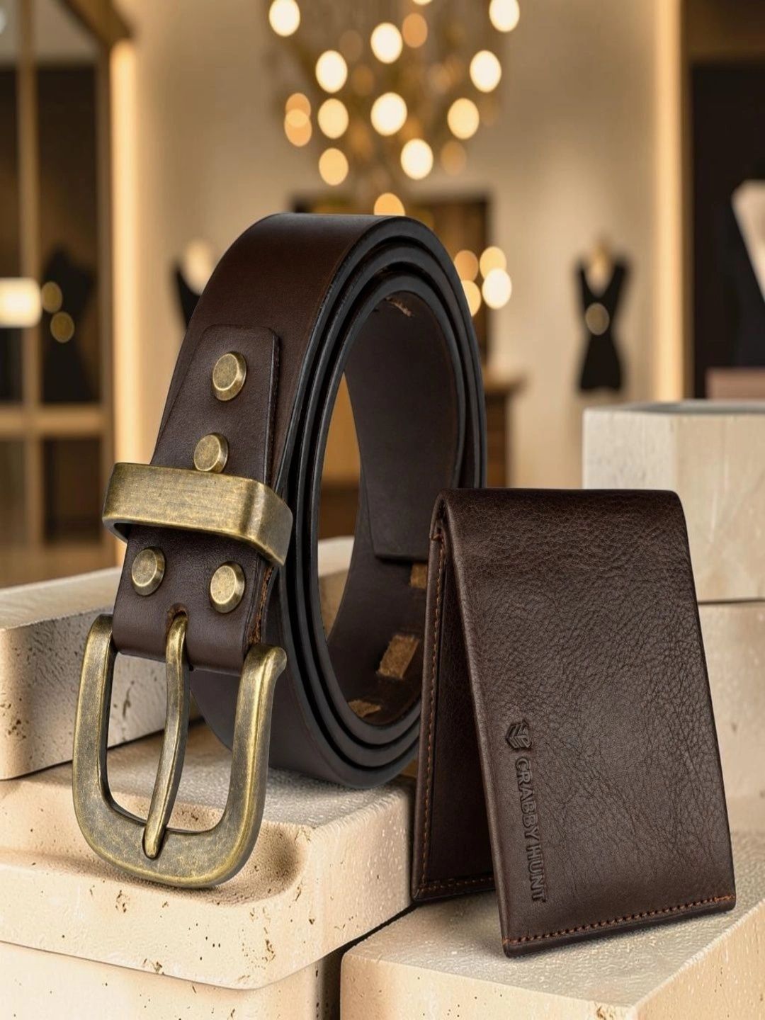 Crabby Hunt Men Leather Belt-picture-26