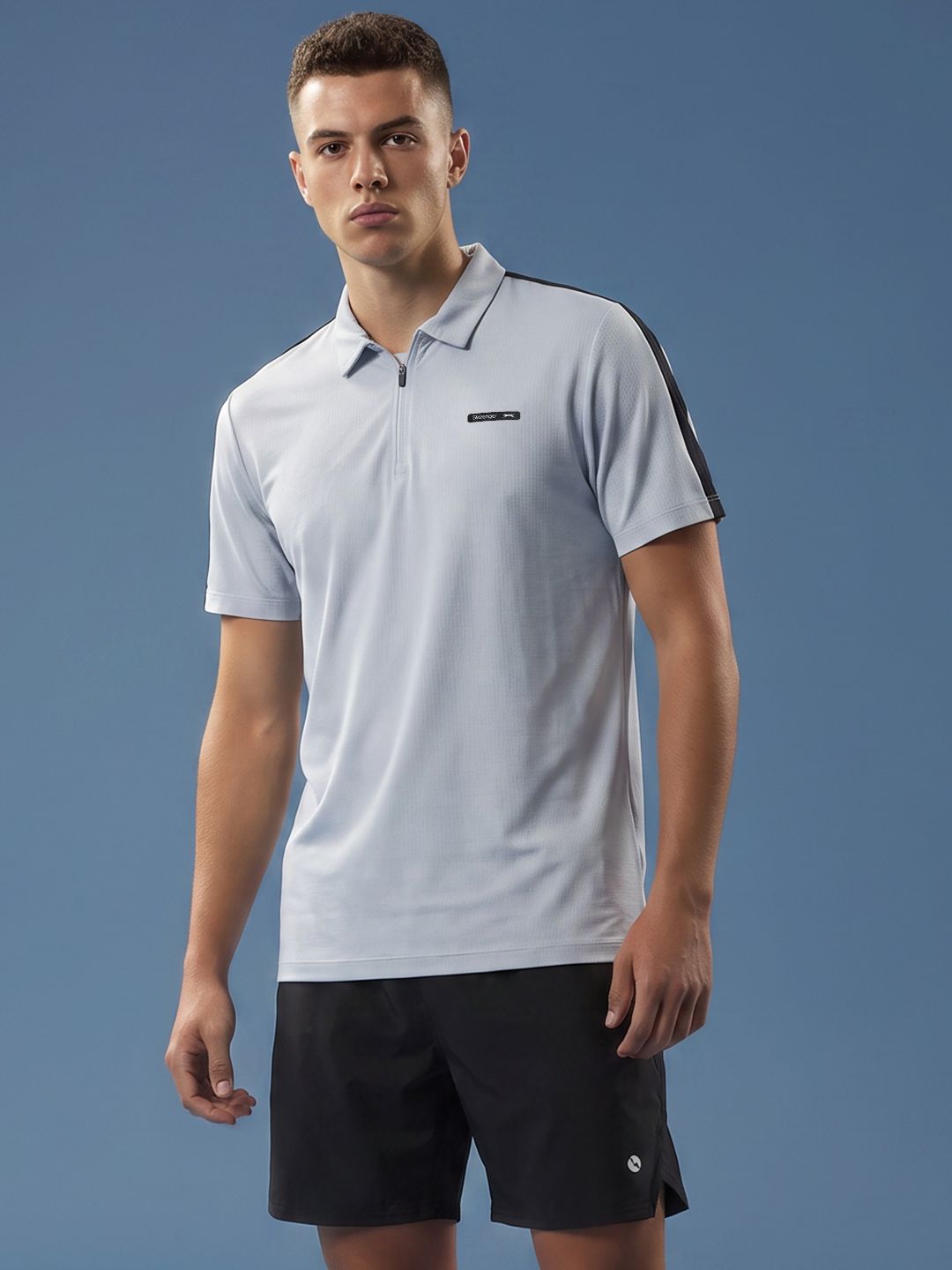 Slazenger Self Design Polo Collar T-shirt-picture-43