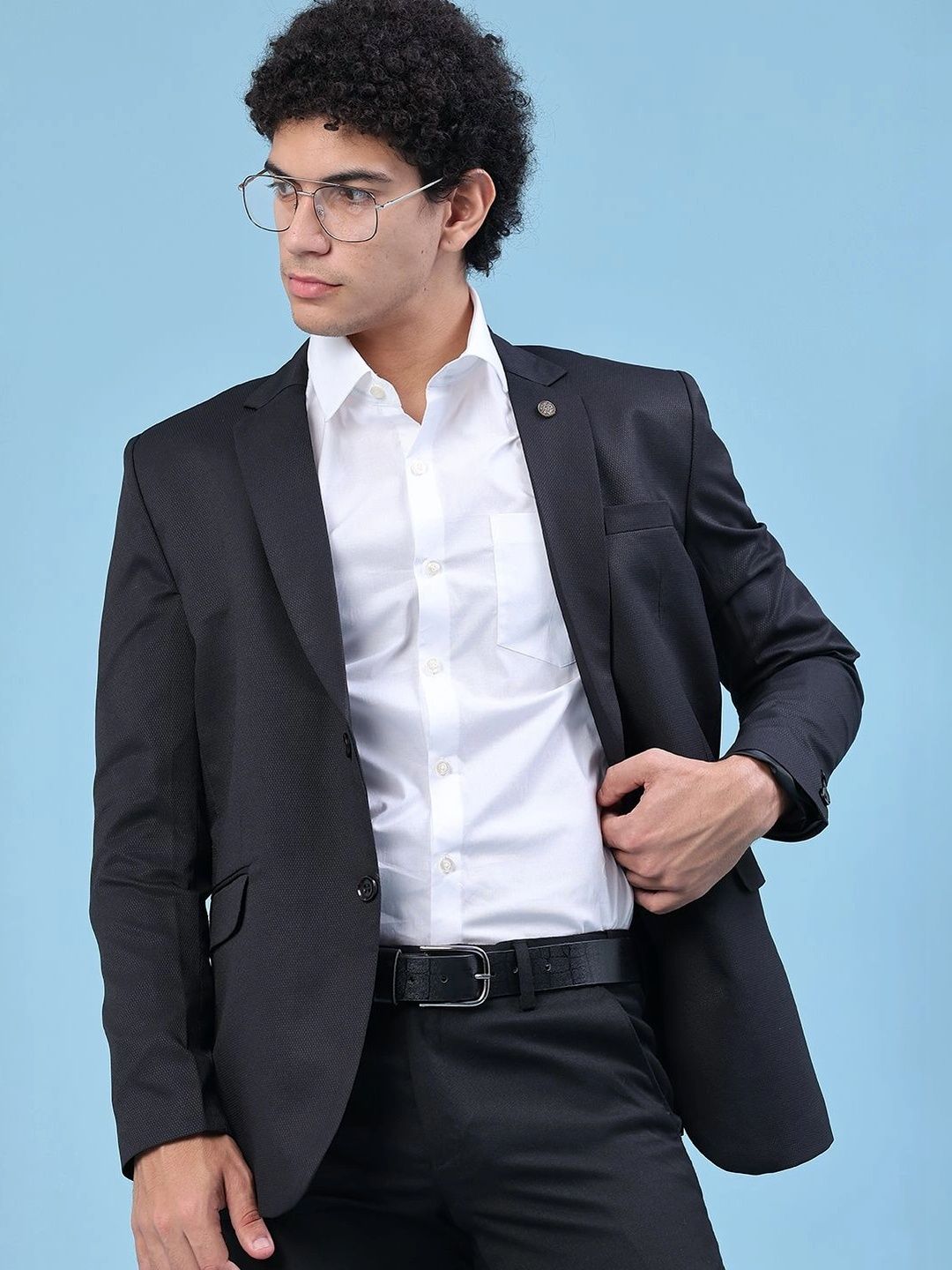 V-Mart Notched Lapel Single-Breasted Formal Blazers-picture-10