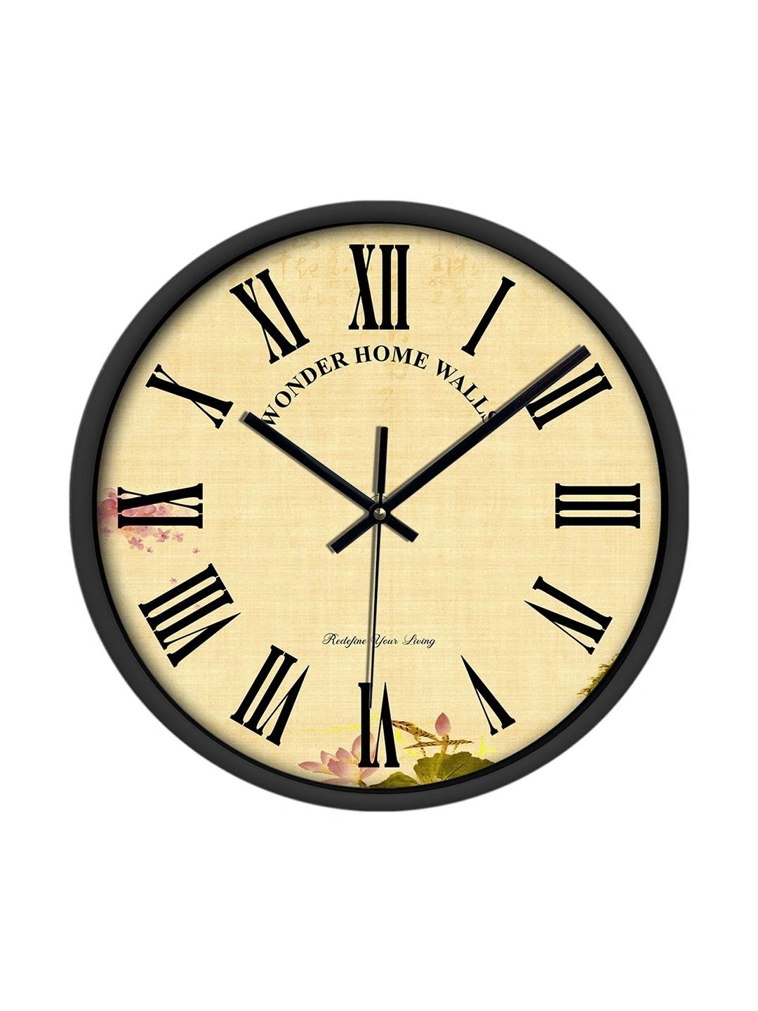 Wonder Home Walls Beige Printed Contemporary Wall Clock-picture-28