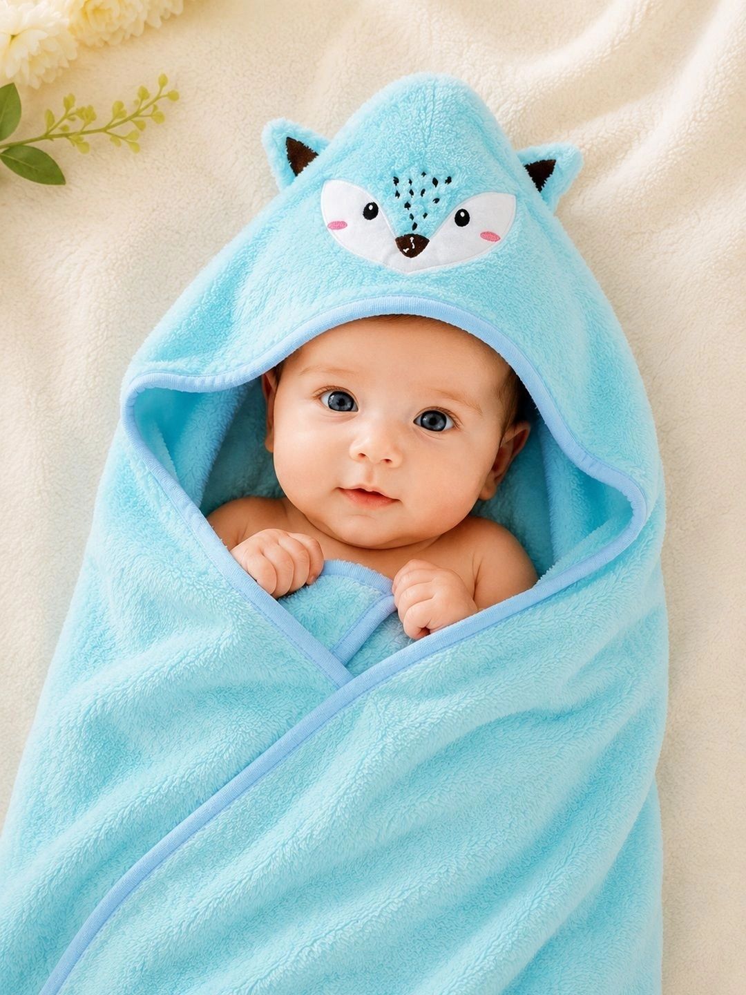 Thelittlebunny Blue 1 Printed Terry Cotton 300 GSM Bath Towel-picture-42