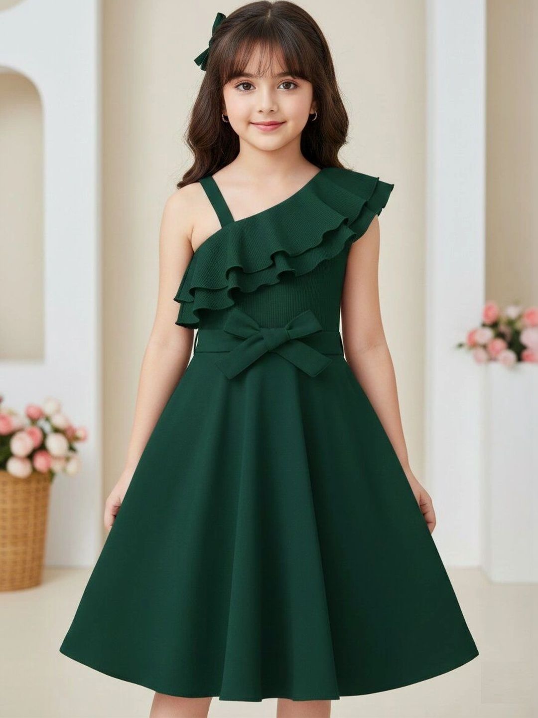 Pixel Punk Ruffled Fit & Flare Dress-picture-12