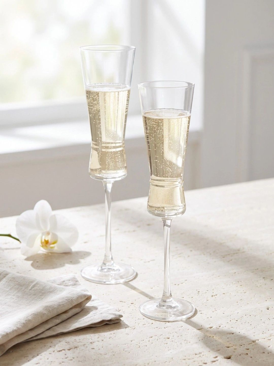 Troveas Transparent 2 Easy to Clean Glass Champagne Glass Bar Glass-image-24