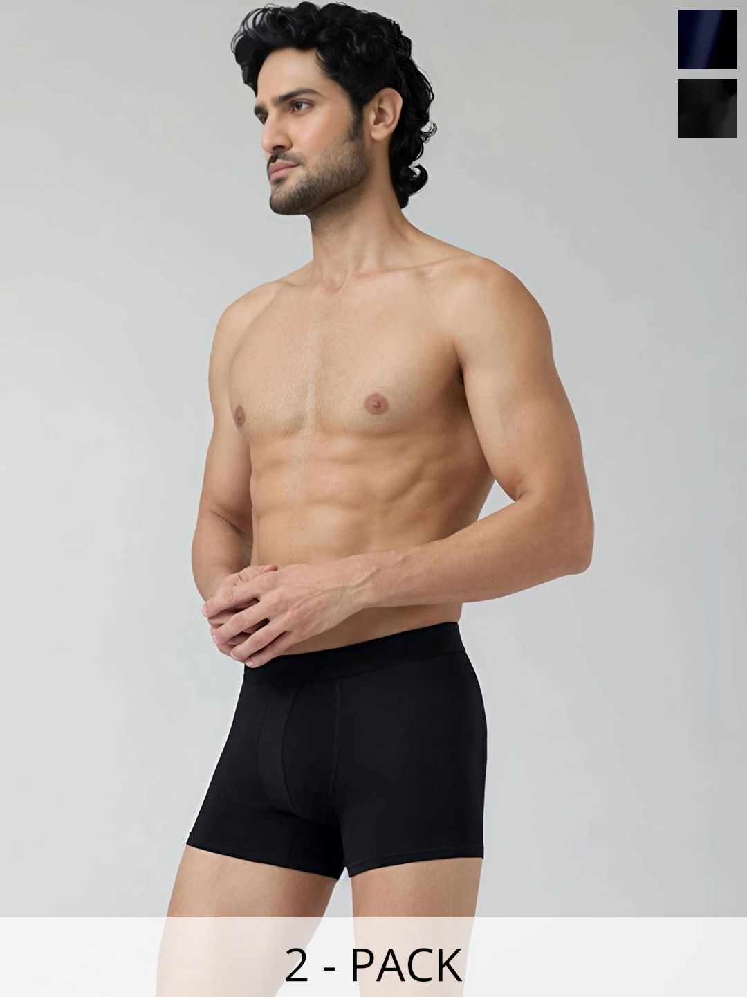 JISHVA Pack of 2 Solid Trunks-picture-33