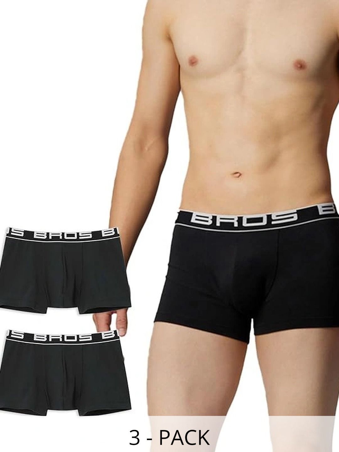 kamla collectionss Men Pack of 3 Seamless Assorted Boxer-Style Briefs-picture-26