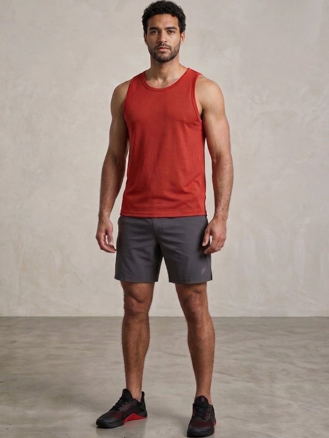 CORNERKICK Men Textured Tank Dri-FIT T-shirt-picture-12