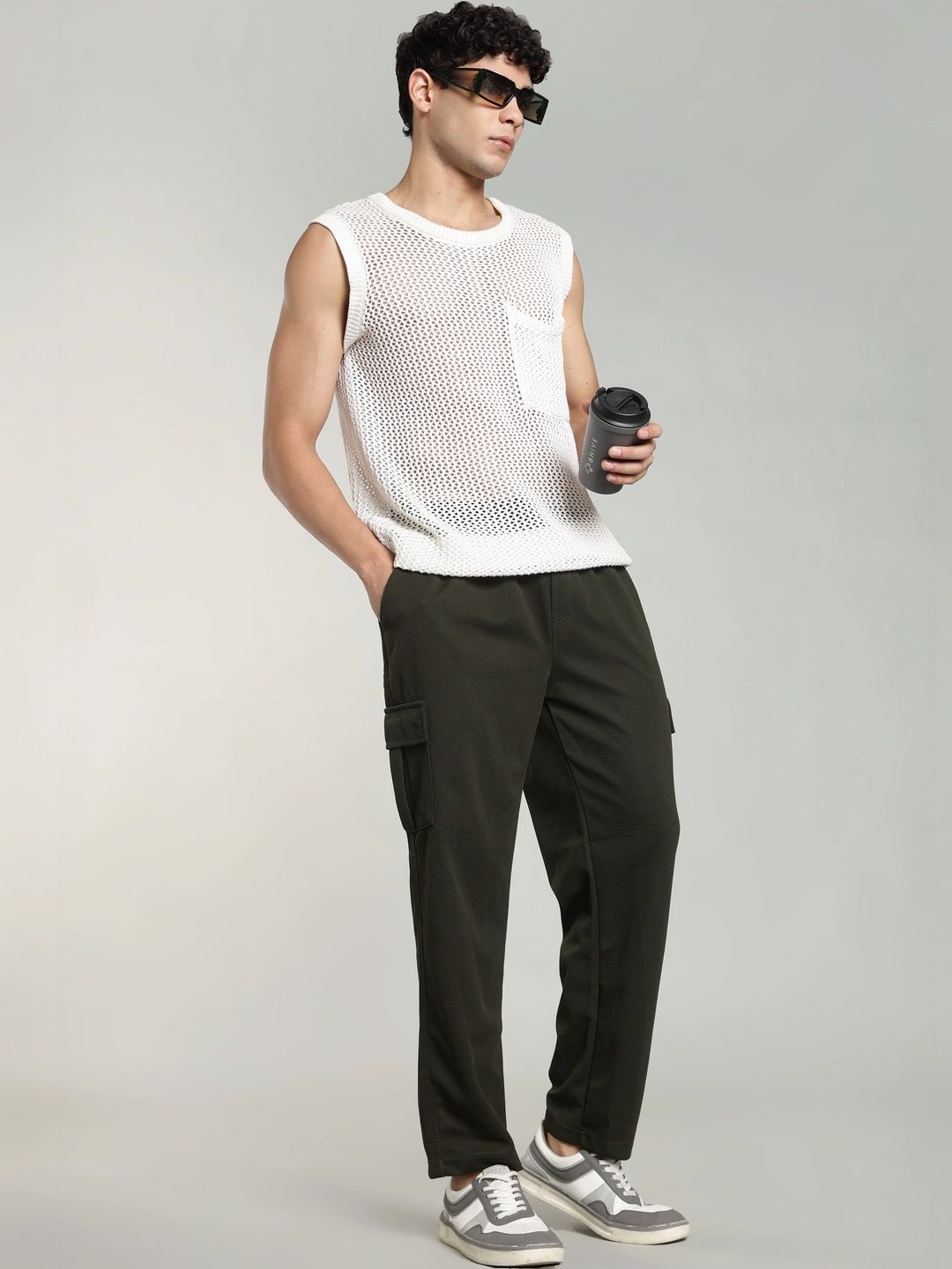 R.Code by The Roadster Life Co. Men Smart Trousers-picture-39